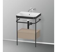 Duravit Happy D.2 Lavabo avec support, 1 tiroir, HP4740N7575, c-bonded