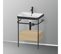 Duravit Happy D.2 Lavabo avec support, 1 tiroir, HP4740O7171, c-bonded