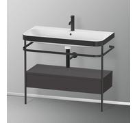 Duravit Happy D.2 Lavabo avec support, 1 tiroir, HP4743O8080, c-bonded