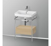Duravit Lavabo Happy D.2 Plus HP4840O7171 – 57,5 x 49 cm, 1 trou, 1 tiroir, chêne méditerranéen