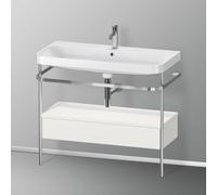 Duravit Happy D.2 Lavabo avec support, 1 tiroir, HP4843O3939, c-shaped