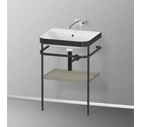 Duravit Happy D.2 Lavabo avec support, HP4735N9292, c-bonded