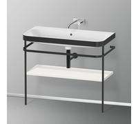 Duravit Happy D.2 Plus combinaison lavabo pour meuble HP4738N3939 97,5 x 49 cm, sans trou pour robinetterie, nordic blanc , avec console en métal