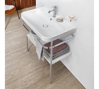 Duravit Happy D.2 Lavabo avec support, HP4837O3939, c-shaped