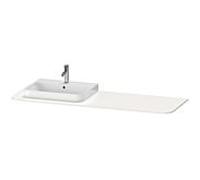 Duravit Console de lavabo Happy D.2 Plus HP031HL2222 1600×550 mm, 1 découpe à gauche, blanc brillant