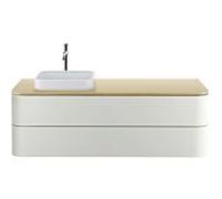 Duravit Lavabo console Happy D.2 HP031KL7171 130x55 cm découpe 2000 à gauche Chêne méditerranéen