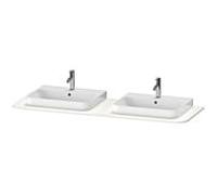 Duravit Console lavabo Happy D.2 HP032HB2222 160 x 55 cm, 2 découpes, blanc haute brillance