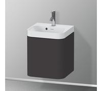 Duravit Happy D.2 Plus HP4344O80800000 40x36cm, porte 2000 , charnière à droite, avec trou pour robinet, graphite super mat