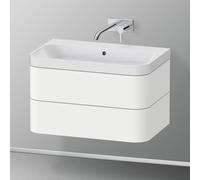 Duravit Happy D.2 Meuble avec vasque, 2 tiroirs, HP4347N3636, c-shaped
