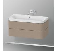 Duravit Happy D.2 Meuble avec vasque, 2 tiroirs, HP4348N7575, c-shaped
