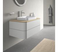 Duravit Happy D.2 Meuble bas pour plan de toilette, 2 tiroirs, HP497103939,