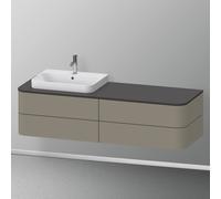 Duravit Happy D.2 Meuble bas pour plan de toilette, 4 tiroirs, HP4963L9292,