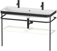 Duravit Happy D.2 Plus combinaison de vanité HP4759O36360000 117,5x49cm, avec trou pour robinetterie 2000 , support en métal, blanc