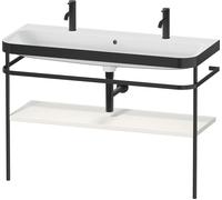 Duravit Happy D.2 Plus combinaison de vanité HP4759O39390000 117,5x49cm, avec trou pour robinetterie 2000 , console en métal, nordic blanc
