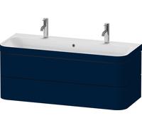 Duravit Duravit Meuble sous-lavabo Happy D.2 Plus 117,5x49 cm, 1 tiroir, 2 portes, bleu mat s-matt Quantité:1
