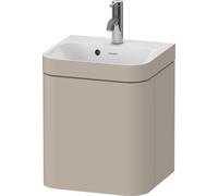 Duravit Happy D.2 Plus c-bonded Set suspendu, 400x360mm, 1 porte, charnières à droite, 1 trou de robinetterie, HP4634O60600000, Couleur: Laque mate taupe soie