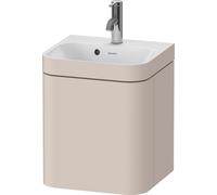 Duravit Happy D.2 Plus c-bonded Set suspendu, 400x360mm, 1 porte, charnières à droite, 1 trou de robinetterie, HP4634O83830000, Couleur: Décor taupe super mat