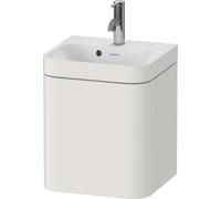 Duravit Happy D.2 Plus c-bonded Set suspendu, 400x360mm, 1 porte, charnières à droite, 1 trou de robinetterie, HP4634O39390000, Couleur: Laque mate en soie Nordic White