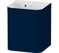 Duravit Happy D.2 Plus c-bonded Set suspendu, 400x360mm, 1 porte, charnières à droite, sans percement pour robinetterie, HP4634N98980000, Couleur: Laque mat soyeuse bleu nuit