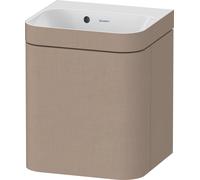 Duravit Happy D.2 Plus meuble sous-lavabo HP4634N75750000 40x36cm, porte 2000 , charnières à droite, sans trou pour robinet, lin