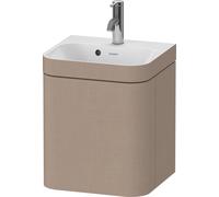 Duravit Happy D.2 Plus c-bonded Set suspendu, 400x360mm, 1 porte, charnières à gauche, 1 trou de robinetterie, HP4633O75750000, Couleur: Décor en lin