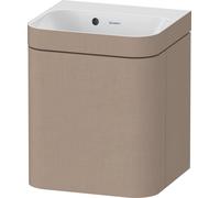 Duravit Happy D.2 Plus c-bonded Set suspendu, 400x360mm, 1 porte, charnières à gauche, sans percement pour robinetterie, HP4633N75750000, Couleur: Décor en lin