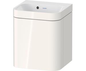 Duravit Happy D.2 Plus c-bonded Set suspendu, 400x360mm, 1 porte, charnières à gauche, sans percement pour robinetterie, HP4633N22220000, Couleur: Décor blanc brillant