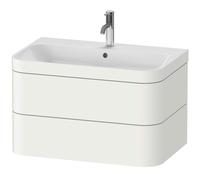 Duravit Meuble sous-lavabo Happy D.2 Plus 77,5×49 cm 1 trou pour robinetterie blanc 2 tiroirs