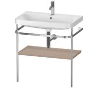 Duravit Happy D.2 Plus meuble-lavabo HP4837O7575 77,5 x 49 cm, trou pour robinetterie 2000 , lin, avec support en métal