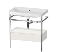 Duravit Lavabo meuble Happy D.2 Plus HP4842N3939 77,5x49 cm sans trou Nordic blanc console métal
