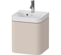 Duravit Happy D.2 Plus c-shaped Set suspendu, 400x360mm, 1 porte, charnières à droite, 1 trou de robinetterie, HP4344O83830000, Couleur: Décor taupe super mat