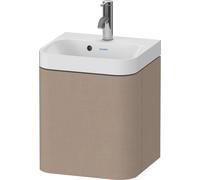 Duravit Happy D.2 Plus c-shaped Set suspendu, 400x360mm, 1 porte, charnières à gauche, 1 trou de robinetterie, HP4340O75750000, Couleur: Décor en lin