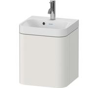 Duravit Happy D.2 Plus c-shaped Set suspendu, 400x360mm, 1 porte, charnières à gauche, 1 trou de robinetterie, HP4340O39390000, Couleur: Laque mate en soie Nordic White