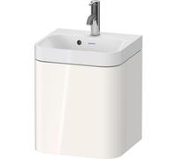 Duravit Happy D.2 Plus c-shaped Set suspendu, 400x360mm, 1 porte, charnières à gauche, 1 trou de robinetterie, HP4340O22220000, Couleur: Décor blanc brillant