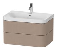 Duravit vasque à poser Happy D.2 Plus HP4347O7575 77,5 x 49 cm, trou pour robinetterie 2000 , lin, 2 tiroirs