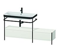 Duravit Happy D.2 Plus combinaison de vanité HP4763O3939 160x49cm, avec console en métal, trou pour 2000 , blanc