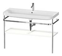 Duravit Happy D.2 Plus combinaison de vanité HP4839O36360000 117,5x49cm, avec console en métal, trou pour 2000 , blanc