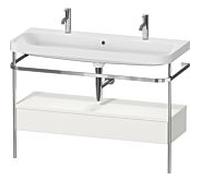 Duravit Happy D.2 Plus combinaison de vanité HP4854O39390000 117,5x49cm, avec console en métal, nordic blanc
