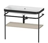 Duravit Duravit Meuble lavabo Happy D.2 Plus 97,5x49 cm, sans trop-plein, taupe mat, avec console Quantité:1