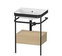 Duravit Combinaison lavabo Happy D.2 Plus HP4740N7171 57,5x49 cm Chêne méditerranéen