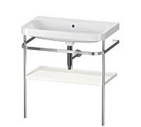 Duravit Happy D.2 Lavabo avec support, HP4837N2222, c-shaped