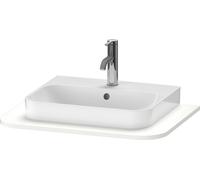 Duravit Happy D.2 Plus Console HP031B, 650x480 mm, 1 découpe, pour lavabo HP4940, HP4960, HP031B03636, Couleur: Laque mate en soie blanche