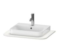 Duravit Happy D.2 Plus Console HP031B, 650x480 mm, 1 découpe, pour lavabo HP4940, HP4960, HP031B03939, Couleur: Laque mate en soie Nordic White