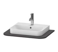Duravit Happy D.2 Plus Console HP031B, 650x480 mm, 1 découpe, pour lavabo HP4940, HP4960, HP031B08080, Couleur: supermatt en graphite