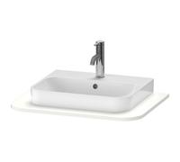 Duravit Happy D.2 Plus Console HP031B, 650x480 mm, 1 découpe, pour lavabo HP4940, HP4960, HP031B08484, Couleur: Blanc super mat Décor
