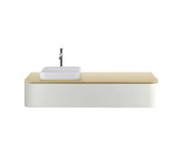 Duravit Happy D.2 Plus Évier à poser, 400x400 mm, rectifié, sans trop-plein, sans trou de robinet établi, 2359400000, Couleur: Couleur intérieure blanche, Couleur extérieure blanche