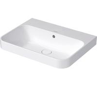 Duravit Lavabo Happy D.2 60 x 46 cm sans trou, avec trop-plein, la terre, blanc