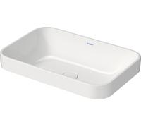 Duravit Happy D.2 Plus Évier à poser, 600x400 mm, rectifié, sans trop-plein, sans trou de robinet établi, 2359601300, Couleur: Couleur intérieure anthracite mat, couleur extérieure anthracite mat