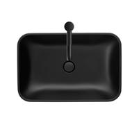 Duravit Happy D.2 Plus Évier à poser, 600x400 mm, rectifié, sans trop-plein, sans trou de robinet établi, 23596013001, Couleur: Couleur intérieure anthracite mat, couleur extérieure anthracite mat, av