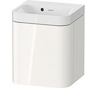 Duravit Happy D.2 Plus c-shaped Set suspendu, 400x360mm, 1 porte, charnières à gauche, sans trou pour robinetterie, HP4340N22220000, Couleur: Décor blanc brillant